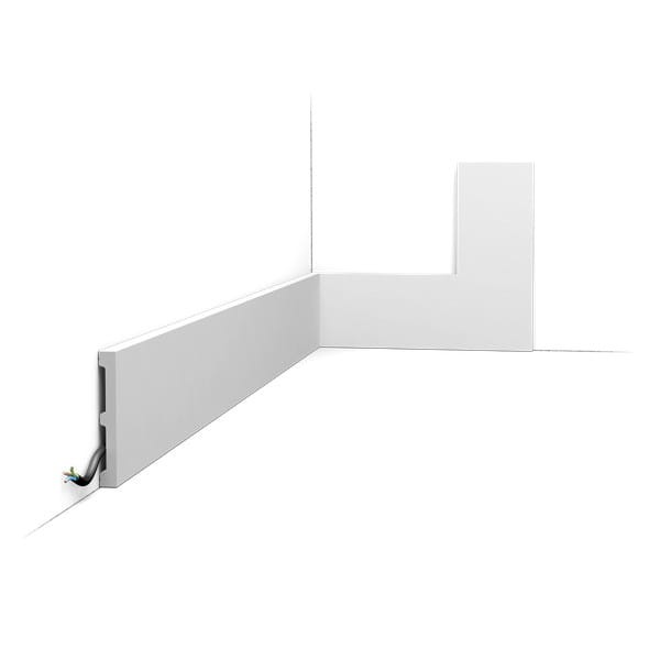 DX163-2300-RAL9003 SQUARE Listwa Przypodłogowa Orac Decor