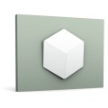 W105 ROMBUS Orac Decor – Duży Panel Ścienny 3D o Geometrycznym Szykownym Wykończeniu