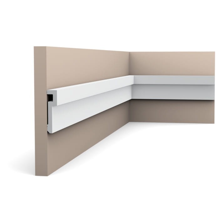 PX198 U-STEPS Orac Decor – Nowoczesny Profil Schodkowy do Ścian, Sufitów i Podłóg