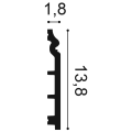 Listwa przypodłogowa SX118 Orac Decor  wymiary