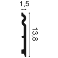 Listwa przypodłogowa SX138 Orac Decor wymiary