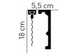 Listwa karniszowa QL056 Mardom Decor  wymiary